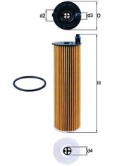 MAHLE OX 823/6D Filtru ulei foto