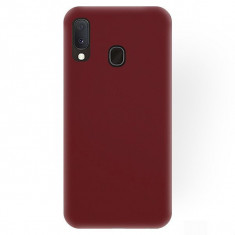 Husa silicon Samsung Galaxy A20e, Burgundy, Antisoc, TPU, Viceversa foto