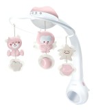 Carusel muzical cu proiector 3in1, Infantino, Roz