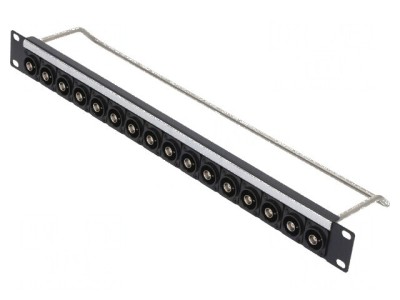 Adaptor patch panel BNC soclu din ambele părţi rack 50&amp;Omega; foto