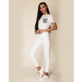 Blugi Dama Slim Nina Carter Albi P109-2 M8