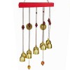 Clopotel de vant cu 10 clopotei pentru noroc si prosperitate, model Feng-Shui, auriu