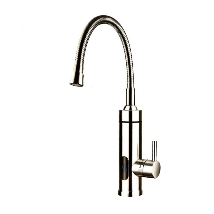 Robinet electric Z-Inox, 3000 W, ecran digital, incalzire instanta, pipa flexibila
