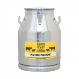 Bidon inox pentru transport lapte, cu capac tip clips, 30&nbsp;litri