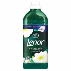 Balsam de rufe Lenor Emerald &amp;amp;amp; Ivory Flower, 1.5 l, 50 spalari foto