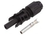 Conector Solar Mamă Drept 4-6mm2 Crimpat MC4 Evo Stor Mufă