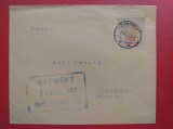 1917 - PLIC CIRCULAT IN GERMANIA - POSTA GERMANA IN ROMANIA - STAMPILA BUCURESTI