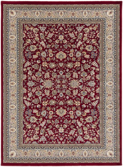 Covor Belgian Premium Model Kasmar 8746, 014, Marime 80 x 150 cm, Rosu, Inaltime Fir 9 mm, Antialergic, Polipropilena, Living, Dormitor