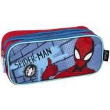 Penar Spiderman cu 2 compartimente, 22x8x10 cm