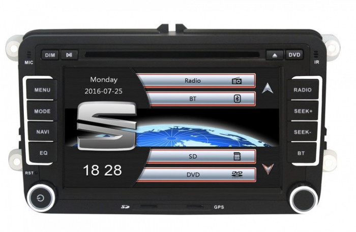 Navigatie Gps Seat Leon Altea Toledo Alhambra , Windows 6.0 , Dvd Player , Usb , Bluetooth , Card 8GB Europa full