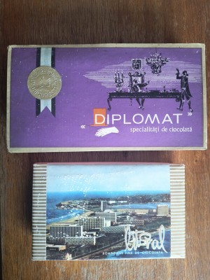 Lot 2 cutii de bomboane, Diplomat si Litoral / C1DP foto
