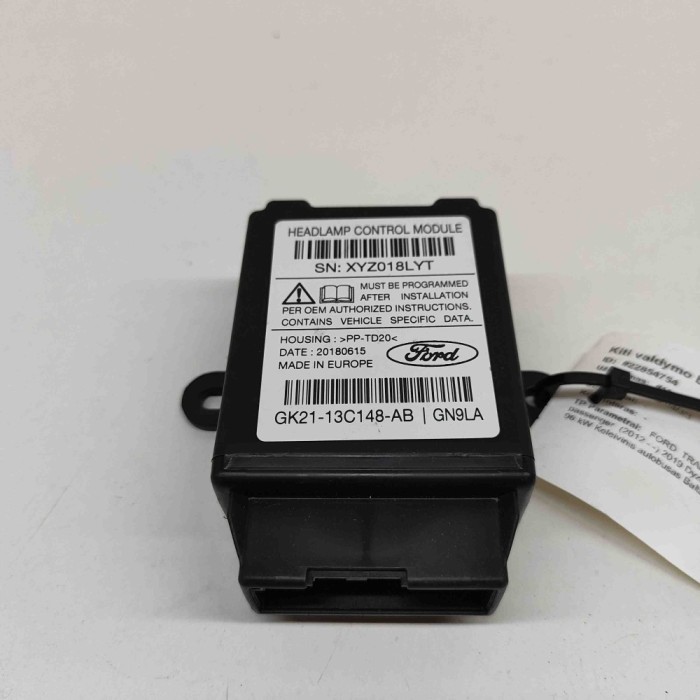 Modul de control far FORD TRANSIT CUSTOM Minibus / passenger 2019 OEM: GK21-13C148-AB 22854754