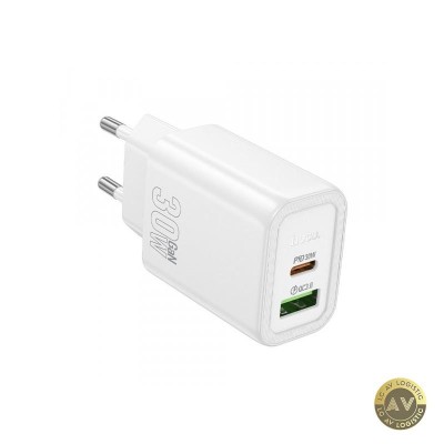 Incarcator Retea HOCO N63 30W 3A 1 x USB-A - 1 x USB-C Alb foto