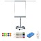 Pachet Flipchart magnetic mobil cu brate 70&amp;#215;100 cm, cu accesorii incluse, VISUAL