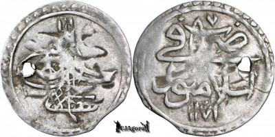 1774 (1171AH 87), AR Para - Mustafa al III-lea - Islambul - Imperiul Otoman foto