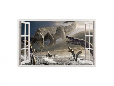Sticker decorativ cu Dinozauri, 85 cm, 4216ST foto