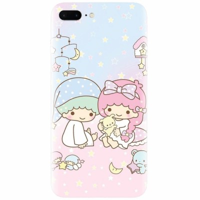 Husa silicon pentru Apple Iphone 7 Plus, Little Twins foto