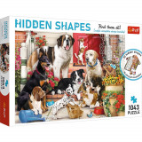 Puzzle 1000 de piese - Hidden Shapes - Doggy Fun | Trefl