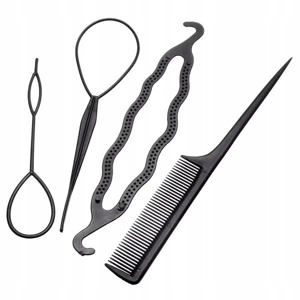 Set de accesorii 4 buc. pentru coafură pentru păr