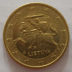 Moneda 50 eurocent Lituania 2015