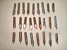 B117-Set 26 penite vechi de colectie din metal. Diferite si diverse marci. foto