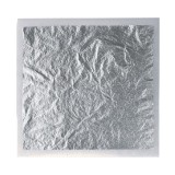 L&iacute;stkov&eacute; striebro, čist&eacute;, 9,5 x 9,5 cm, podlepen&eacute;, 1 knižka = 25 l&iacute;stkov