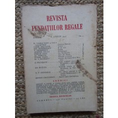 Revista Fundatiilor Regale - Anul III 1 APRILIE 1936 Nr. 4
