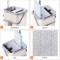 Set de curatenie Flippy, mop si galeata, galeata 6 l, 2 rezerve microfibra incluse, design modern, pentru interior, material plastic, peri sintetici,