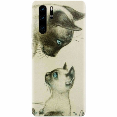 Husa silicon pentru Huawei P30 Pro, Little Cat foto