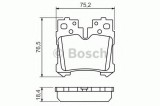 Set placute frana,frana disc LEXUS LS (UVF4, USF4) (2006 - 2016) BOSCH 0 986 494 424