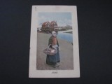 Femeie &icirc;n Costum Tradițional - Carte Poștală Olanda (cel mai probabil din perioada 1910&ndash;1940), Circulata, Printata