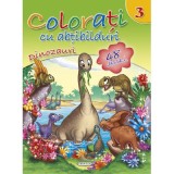 Colorati cu abtibilduri 3 - Dinozauri