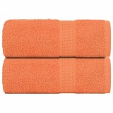 VidaXL Prosoape pentru oaspeți 2 buc Portocaliu 360 g/m&sup2; 100% bumbac