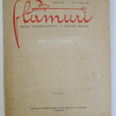 FLAMURI , REVISTA LITERARA - ARTISTICA A LICEELOR MILITARE , ANUL III , NUMARUL 2 , APRILIE , 1937