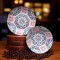 Set veselă ceramică cu model hexagonal floral