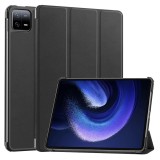 Husa tableta xiaomi pad 6, foldpro cu microfibra, auto sleep/wake, negru