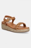 U.S. Polo Assn. sandale ASTRID femei, culoarea maro, toc pana, ASTRID001W/5Y1