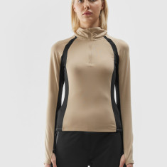Lenjerie termoactivă scămoșată (bluză) pentru femei - maro