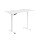 Birou electric reglabil pe inaltime Serioux Ascend, Alb, 120x60 cm, 73-118 cm inaltime, 40 kg capacitate greutate