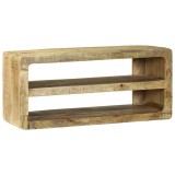 Suport TV cu raft Maro 80 x 32 x 36 cm Lemn masiv de mango