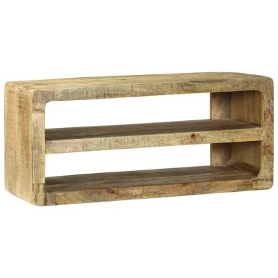 vidaXL Suport TV cu raft Maro 80 x 32 x 36 cm Lemn masiv de mango foto