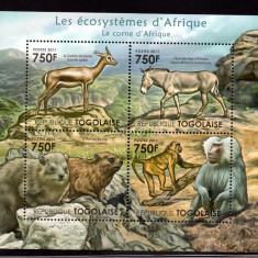 TOGO 2011, Fauna, serie neuzata, MNH