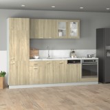 vidaXL Set dulap de bucătărie &ldquo;Lyon&rdquo;, 8 piese, stejar sonoma
