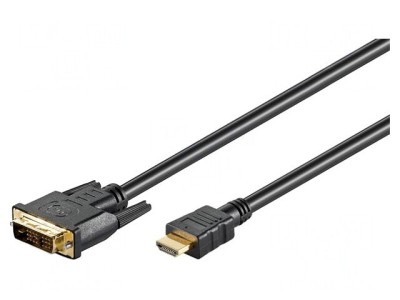 Cablu HDMI la DVI-D 2m Negru foto