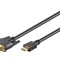 Cablu HDMI la DVI-D 2m Negru