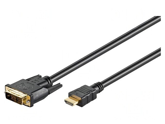 Cablu HDMI la DVI-D 2m Negru