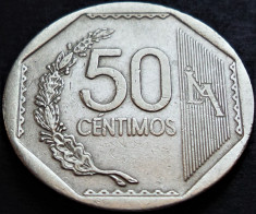 Moneda exotica 50 CENTIMOS - PERU, anul 2003 * Cod 4960 B foto