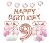 Cumpara ieftin Setul de baloane pentru petreceri Happy Birthday Balloons 9 ani