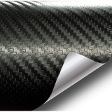 Folie colantare auto Carbon 3D Negru, 3,0m x 1,52m, AVEX