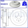 Set discuri frana spate DELPHI, Lexus IS III ( E3 ), 04.2013-, spate; puntea spate